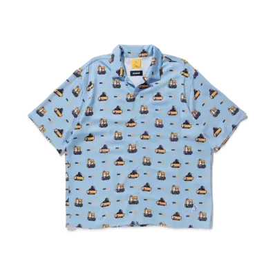 XLARGE x FR2 Icon Pattern S/S Shirt "Lt Blue"