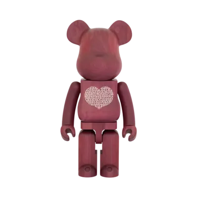 MEDICOM TOY "BEARBRICK" Karimoku Alexander Girard International Love Heart 1000%
