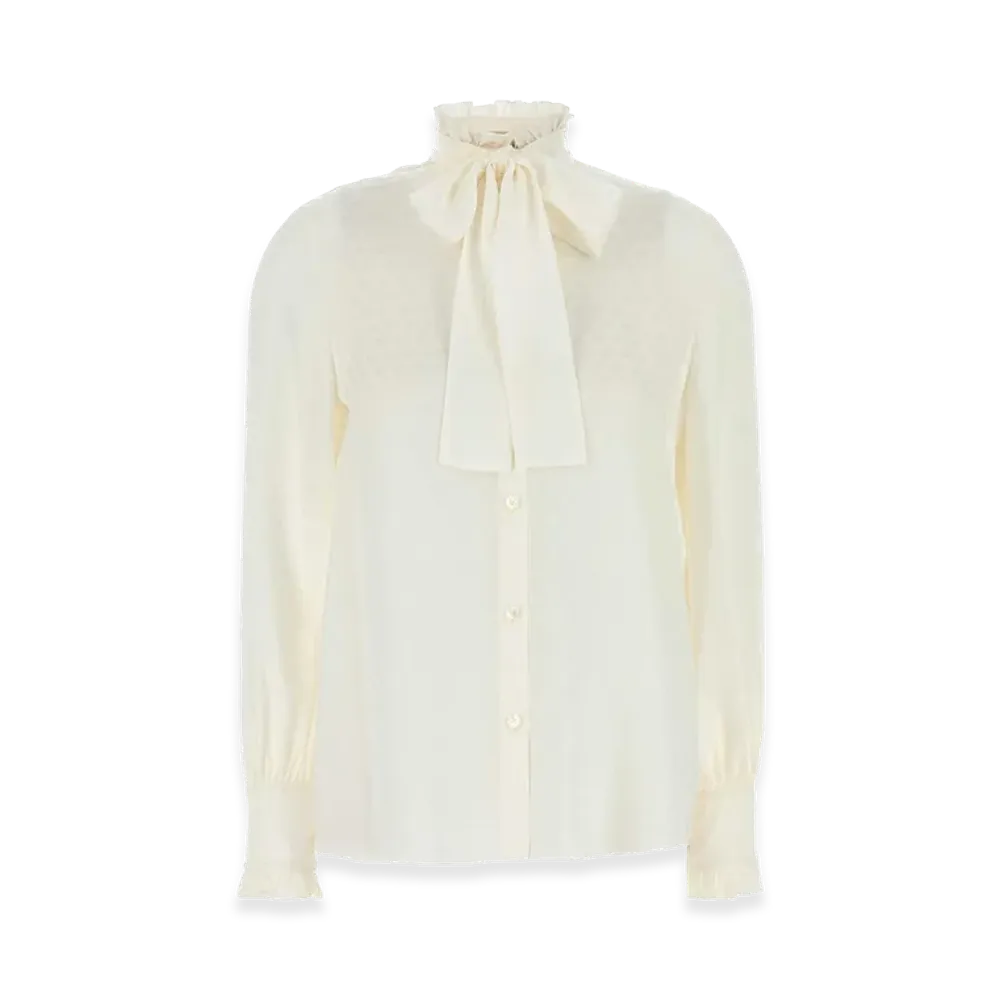 Valentino Women's Silk Shirt "White"