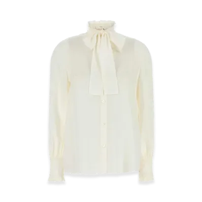 Valentino Women's Silk Shirt "White"
