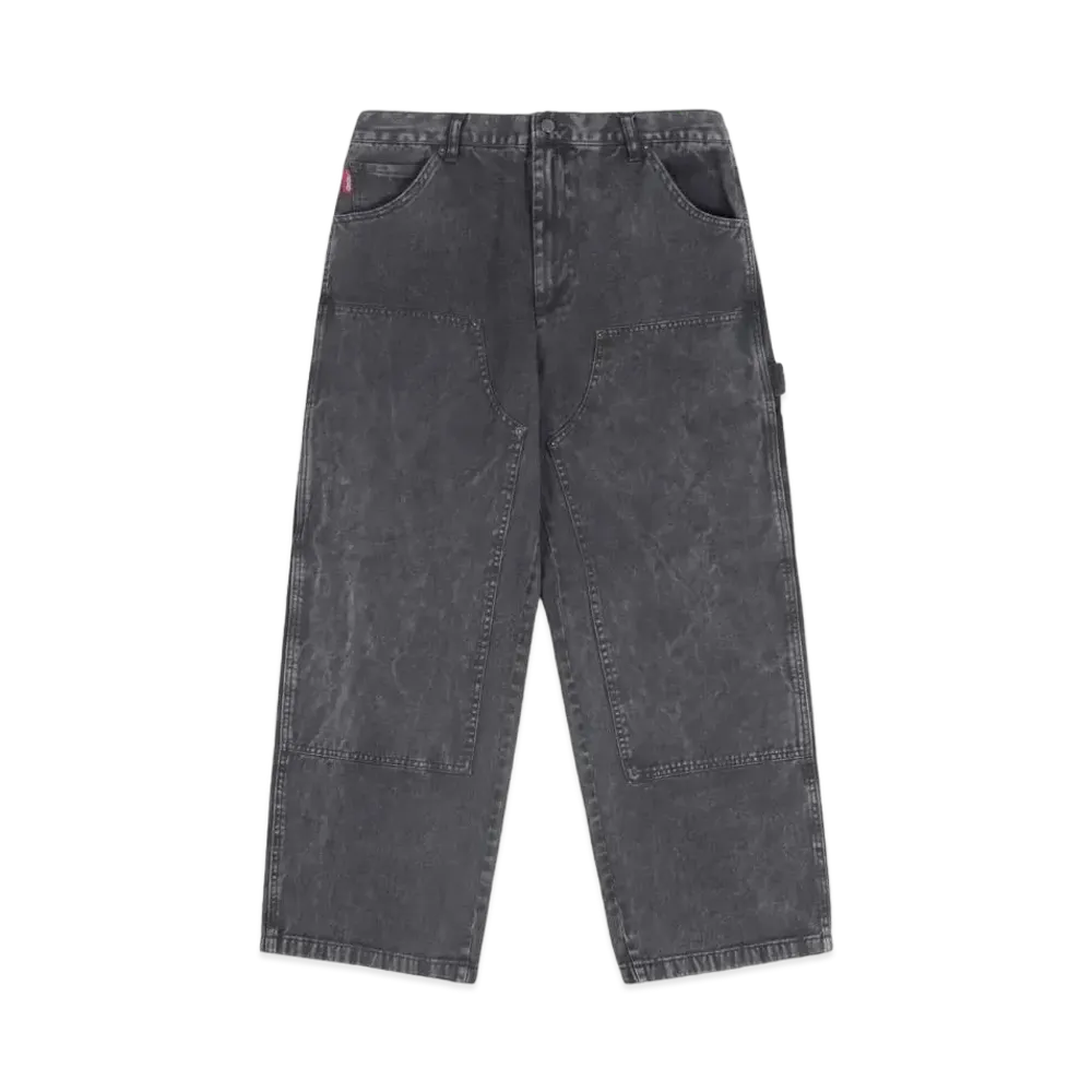 9090 Double Knee Vintage Pants "Black"
