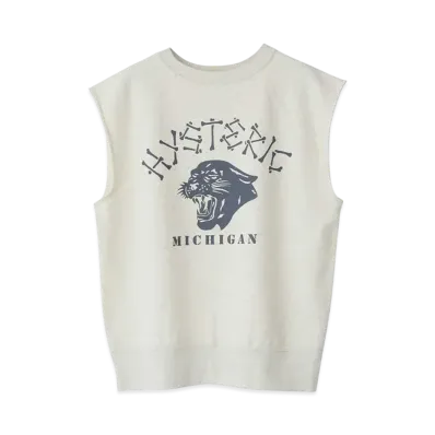 HYSTERIC GLAMOUR Detroit Tribe Vest "Beige"