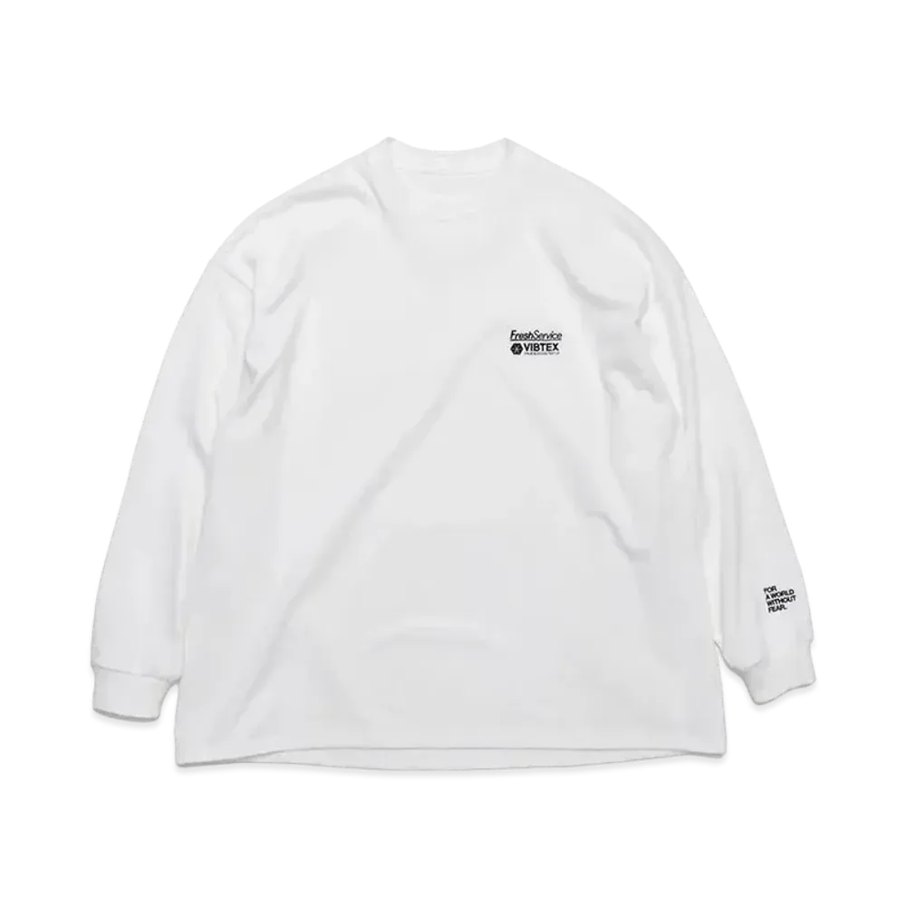 FreshService VIBTEX for Freshservice L/S Crew Neck Tee "White"