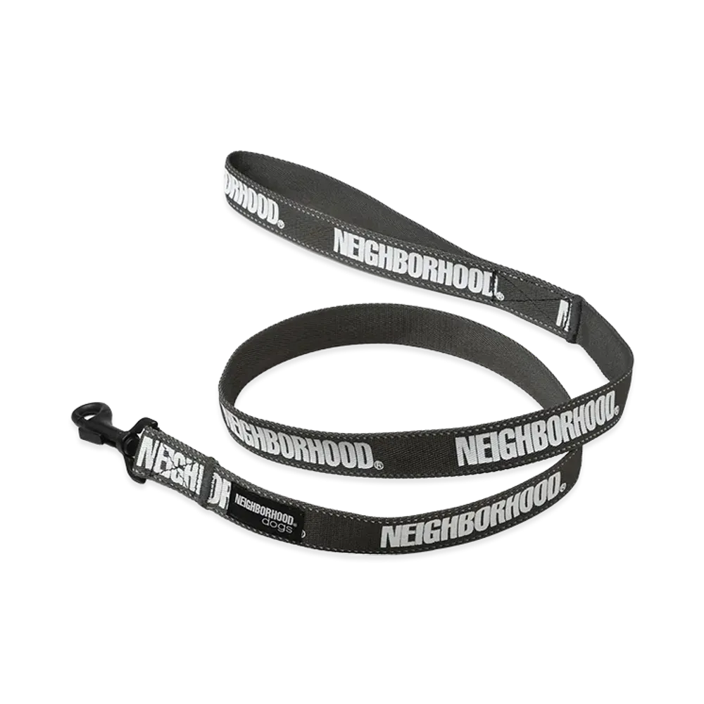 NEIGHBORHOOD Dog Leash Wide "Gray"