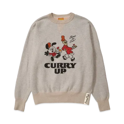 HUMAN MADE x CURRY UP x VERDY Tsuriami Sweatshirt "Gray"