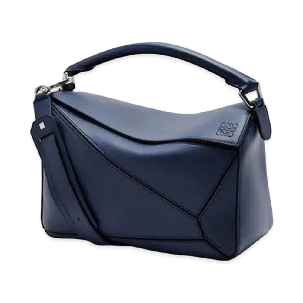 LOEWE Puzzle Bag In Classic Calfskin "Ocean"