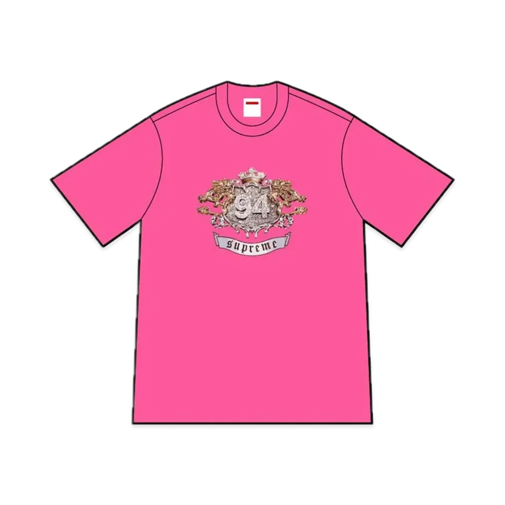 シュプリーム ダイヤモンド Tシャツ "フクシア"