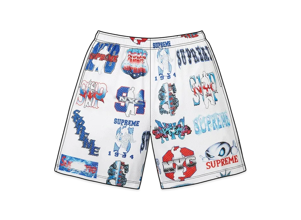 Supreme Flash Mesh Short "White"