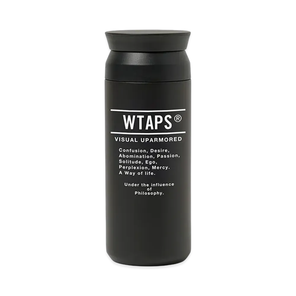 WTAPS H2O 500ml / Bottle / Steel. KINTO "Black"