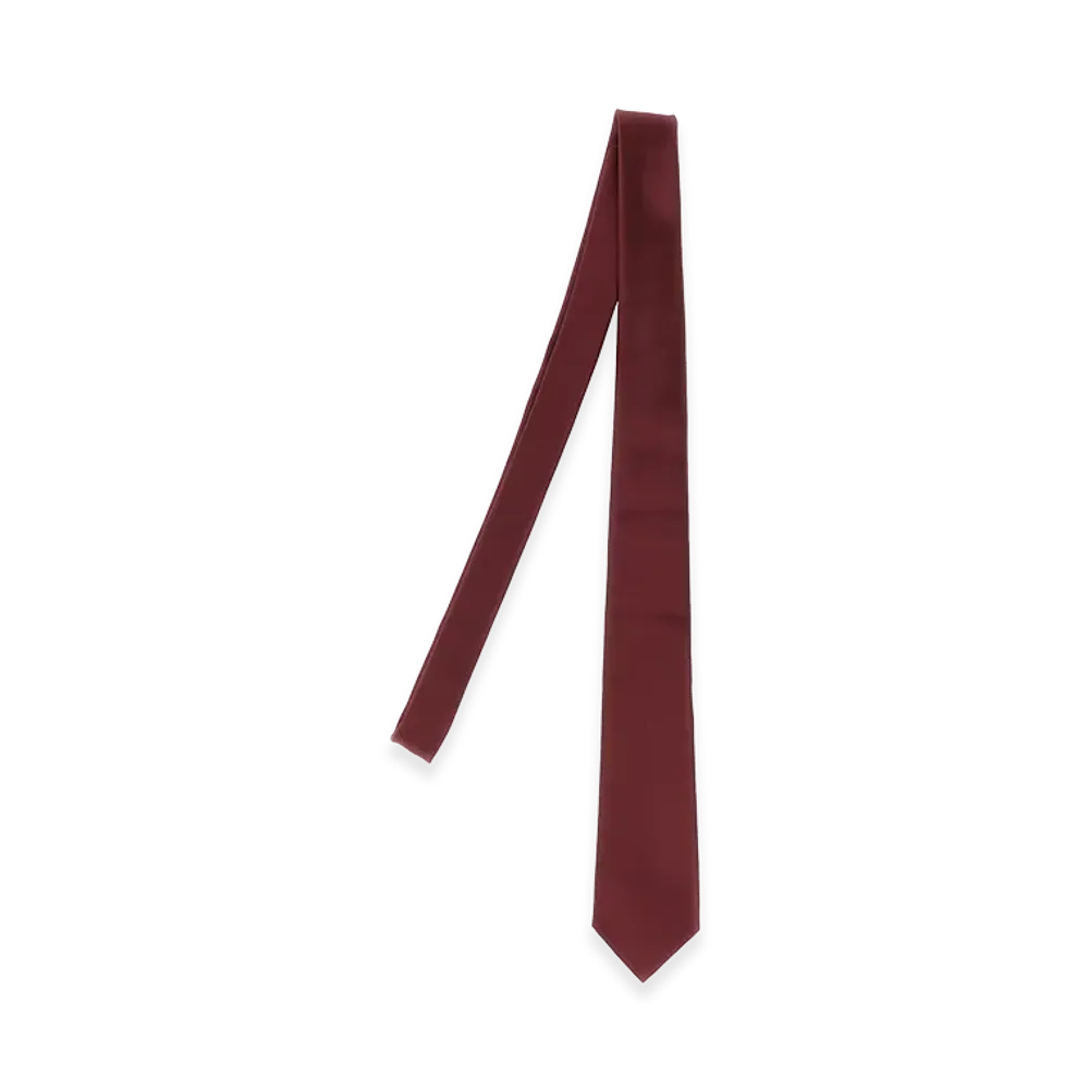 Saint Laurent Silk Tie "Bordeaux"