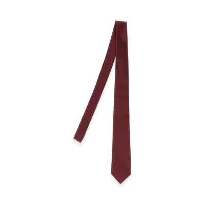 Saint Laurent Silk Tie "Bordeaux"
