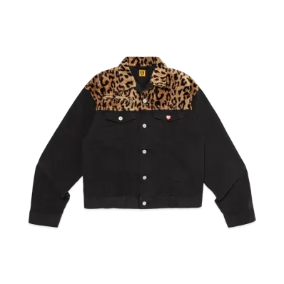 HUMAN MADE Leopard Denim Work Jacket "Black"