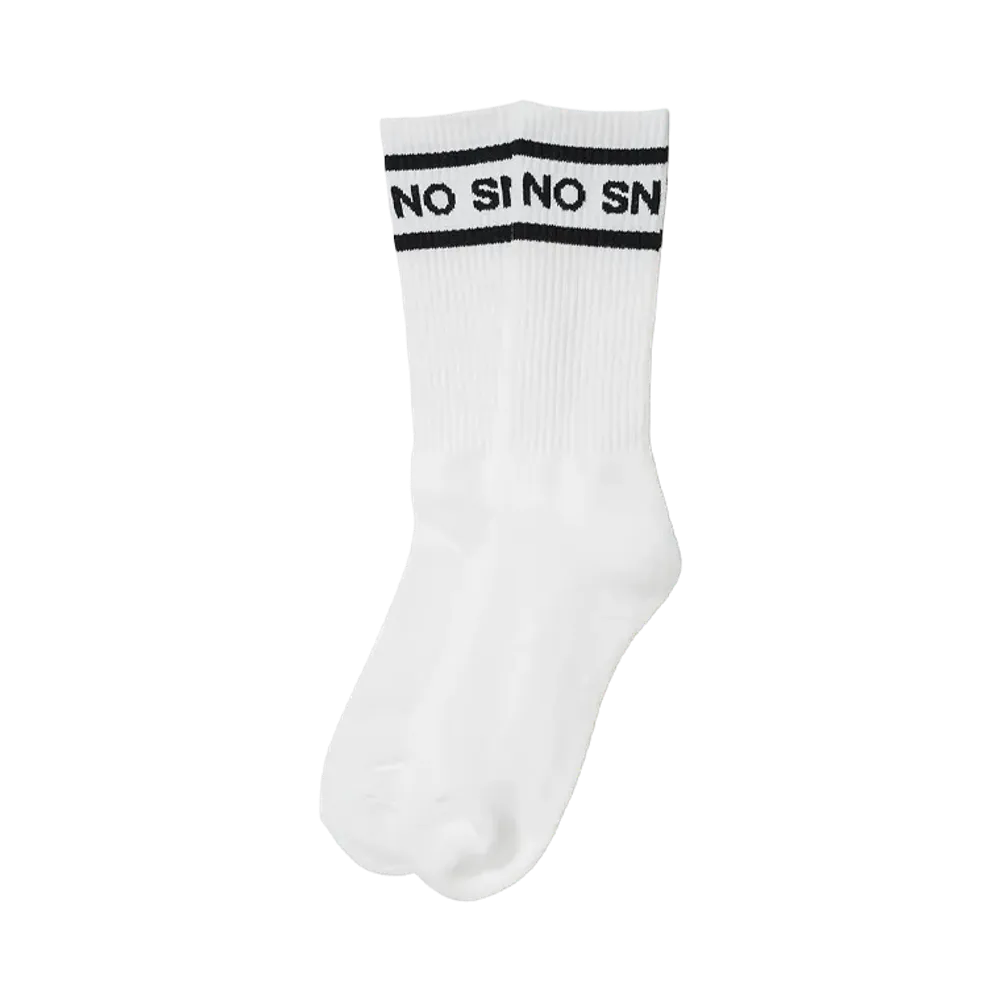 NO COFFEE \ NO SNEAKER SOCKS "WHITE"