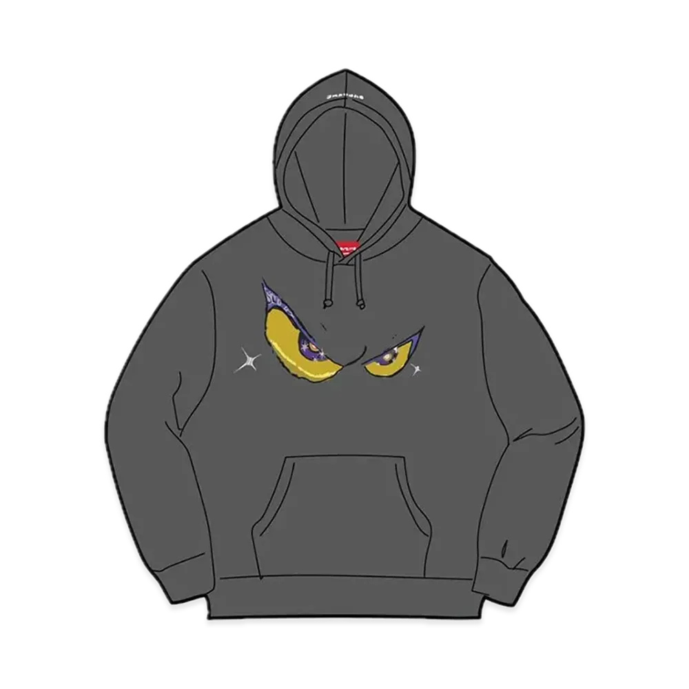 Supreme Eyes Hooded Sweatshirt "Charcoal"
