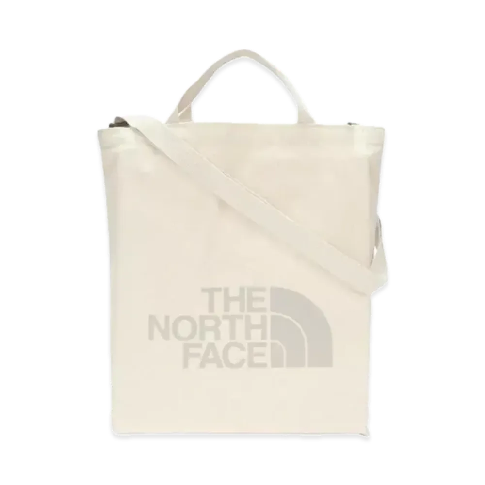 The North Face Big Logo Tote "Beige/Light Gray"