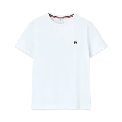 Paul Smith Women's Zebra Patch Short Sleeve T-Shirt "White"