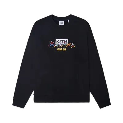 Kith x Disney Mickey & Friends Family Crewneck "Black"