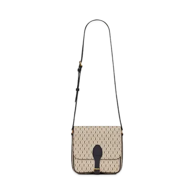 Saint Laurent Le Monogramme Medium Buckle Satchel In Monogram Canvas And Smooth Leather "Beige"