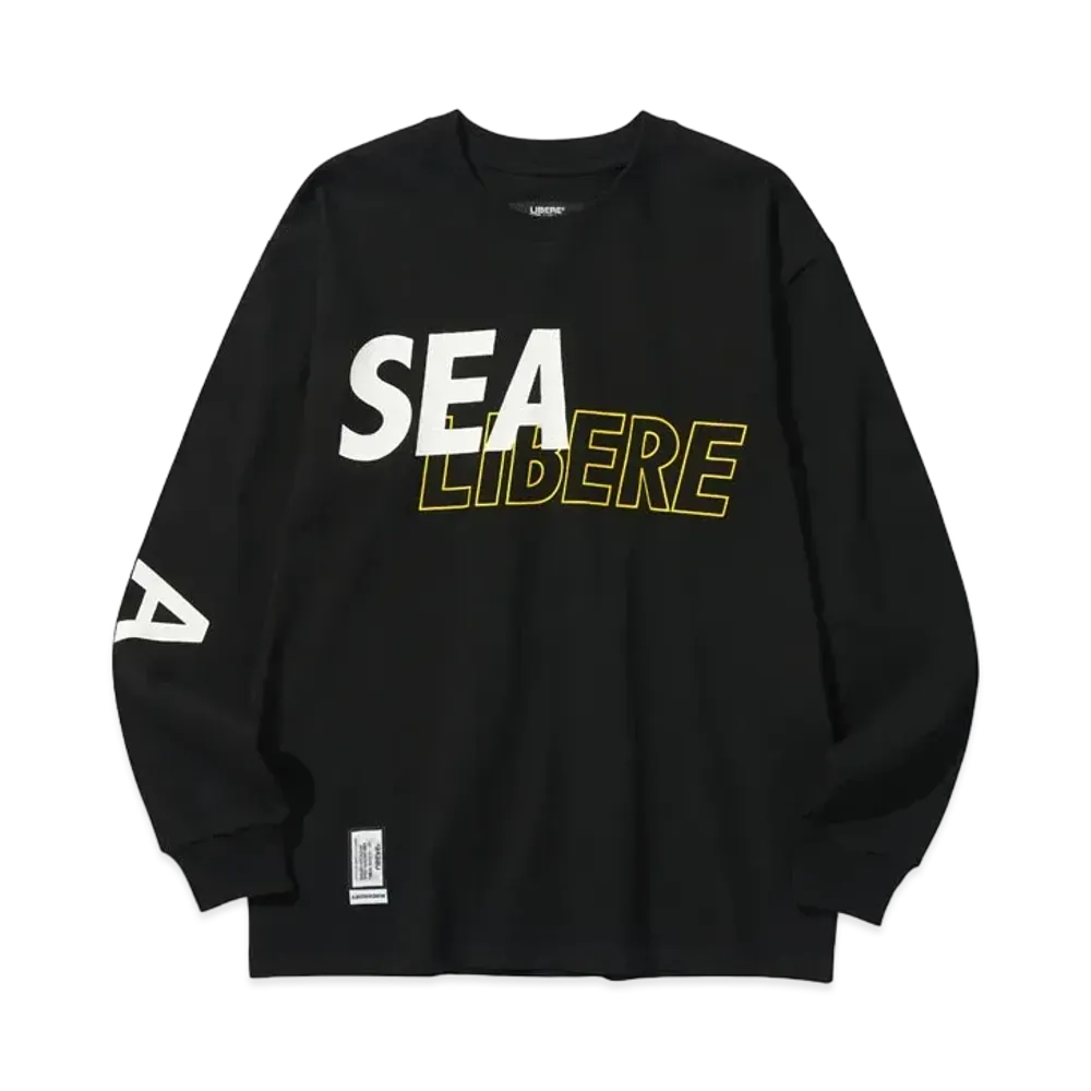 WIND AND SEA x LIBERE LS Tee "Black"