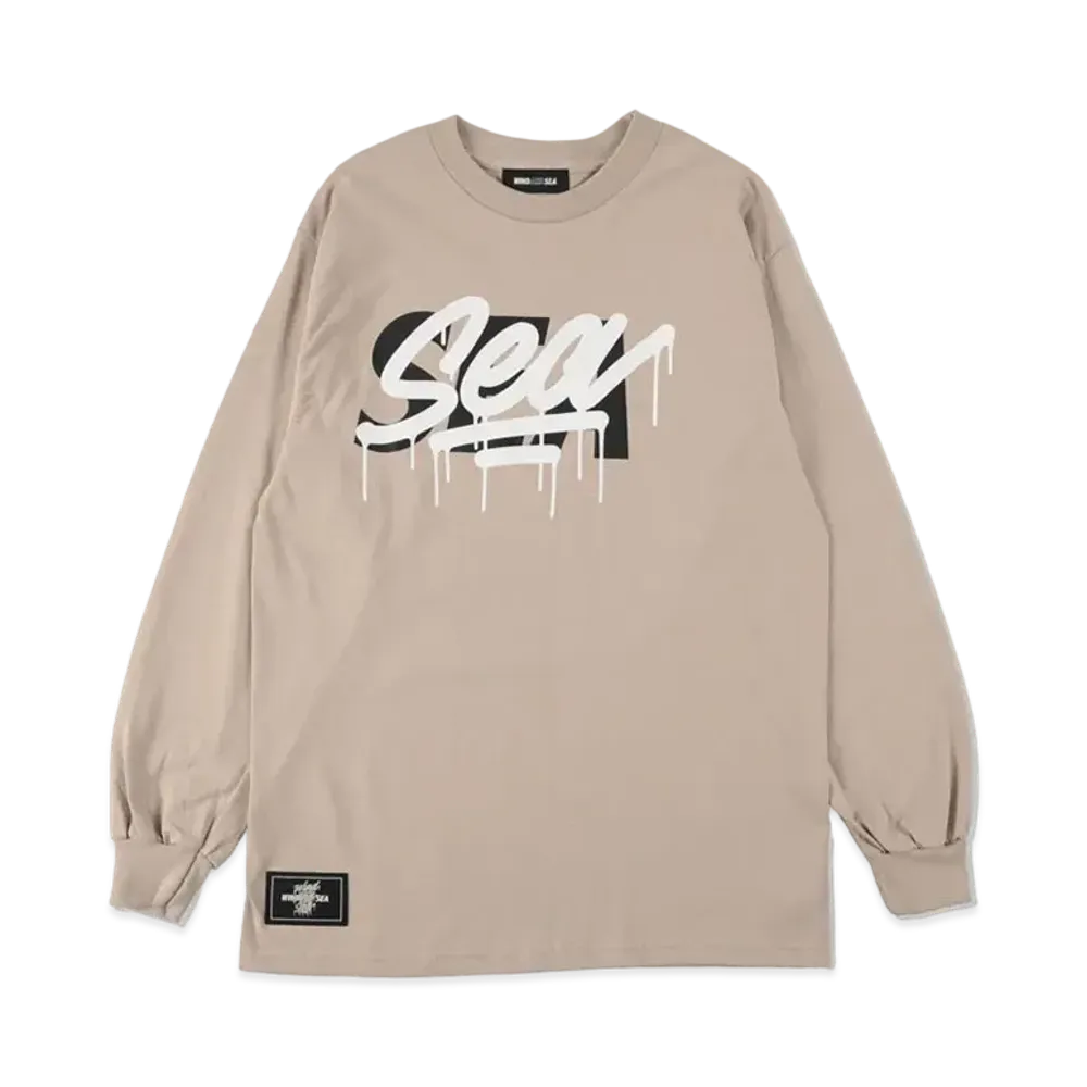 WIND AND SEA X IT'S A LIVING L/S T-SHIRT "Beige"