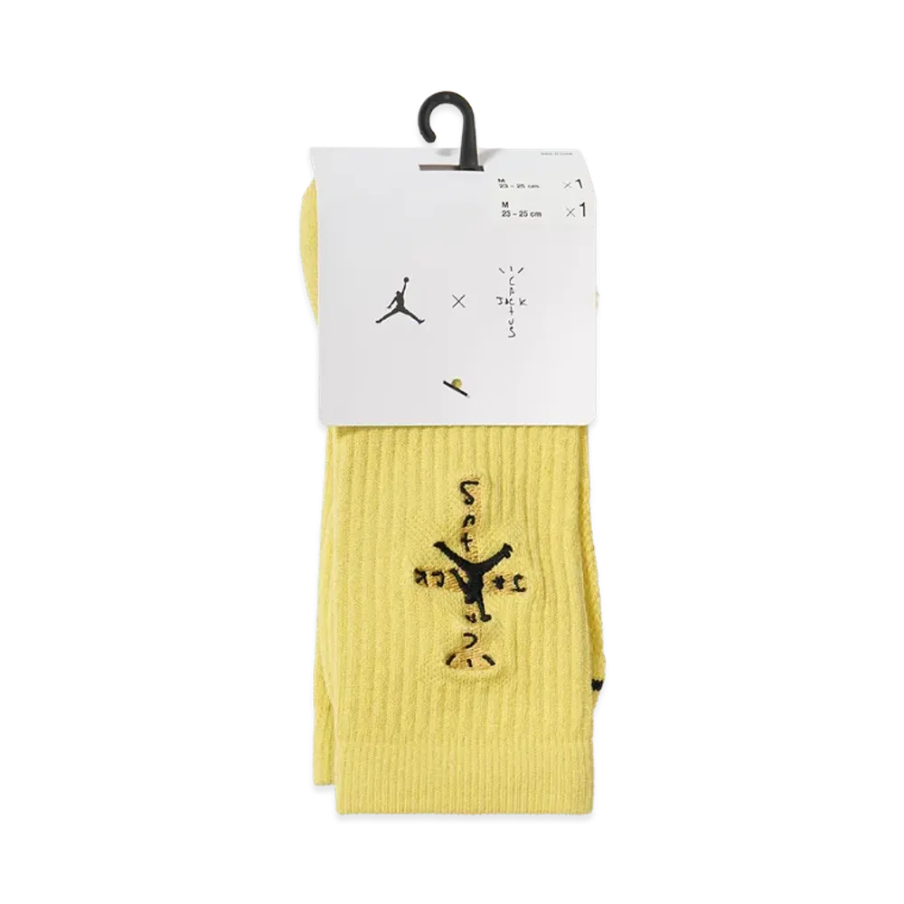 Nike Jordan x Travis Scott Everyday Cushion Crew Socks "Yellow"