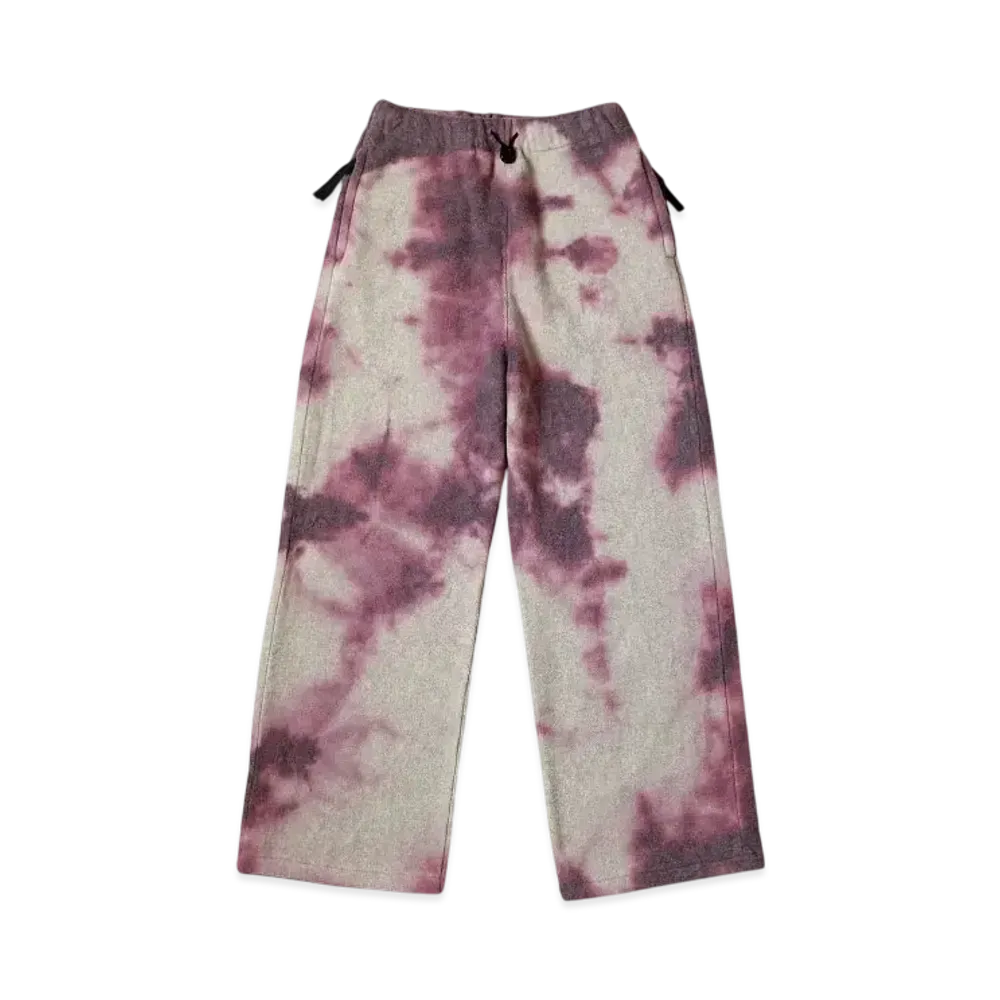 KAPITAL Reverse Fleece Tie Dye Easy Pants "Purple"