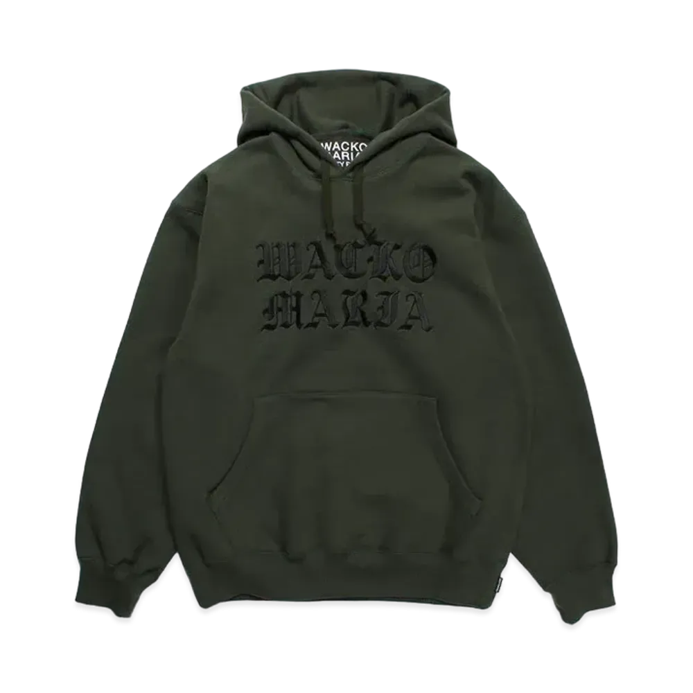 WACKO MARIA Heavy Weight Pull Over Hooded Sweat Shirt "Green"