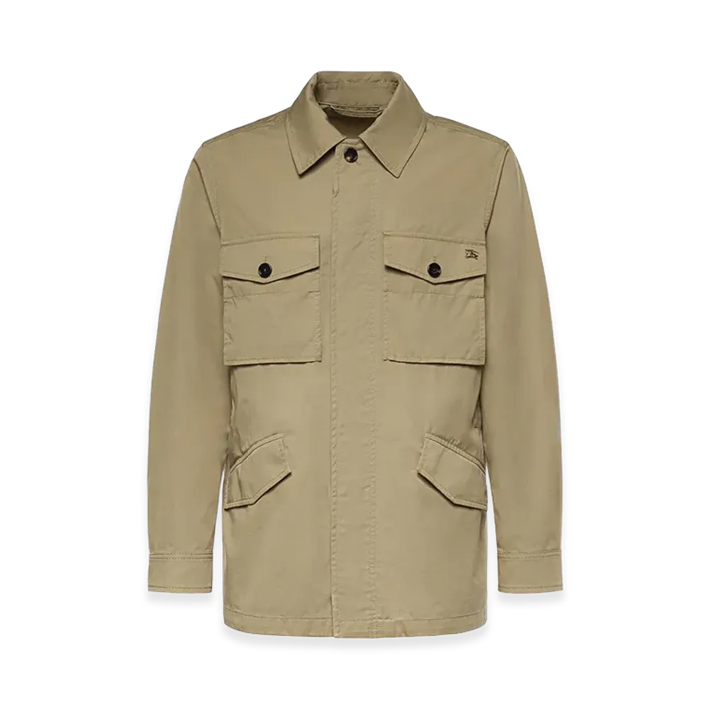 Burberry Bradmore Cotton Twill Jacket "Beige"
