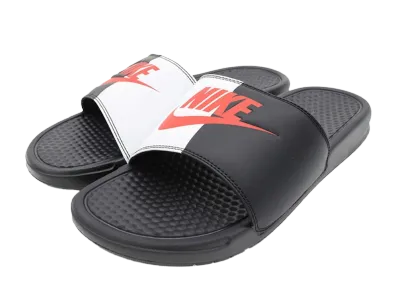 Nike Benassi JDI "Black/Game Red"