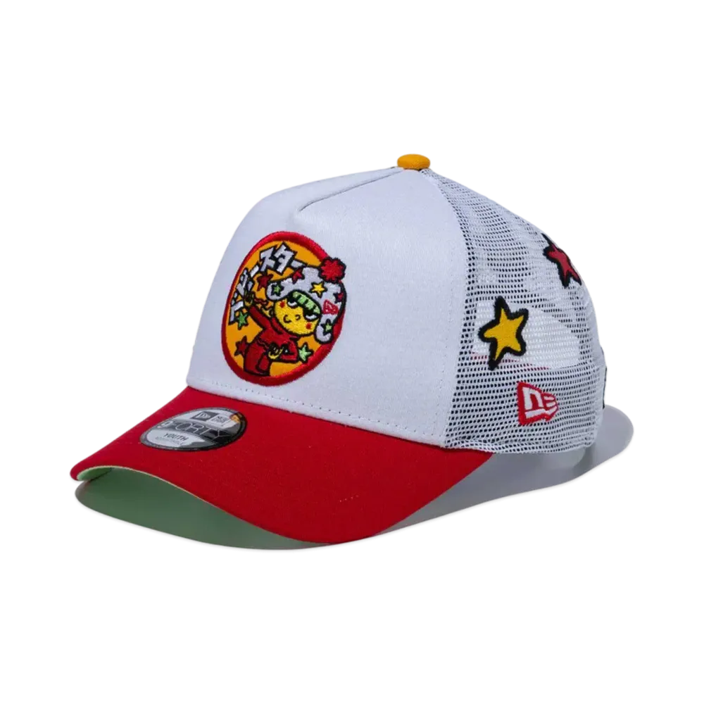 NEW ERA x Oyatsu Company Youth 9Forty A-Frame Baby Star Ramen Star Embroidery "White/Red"