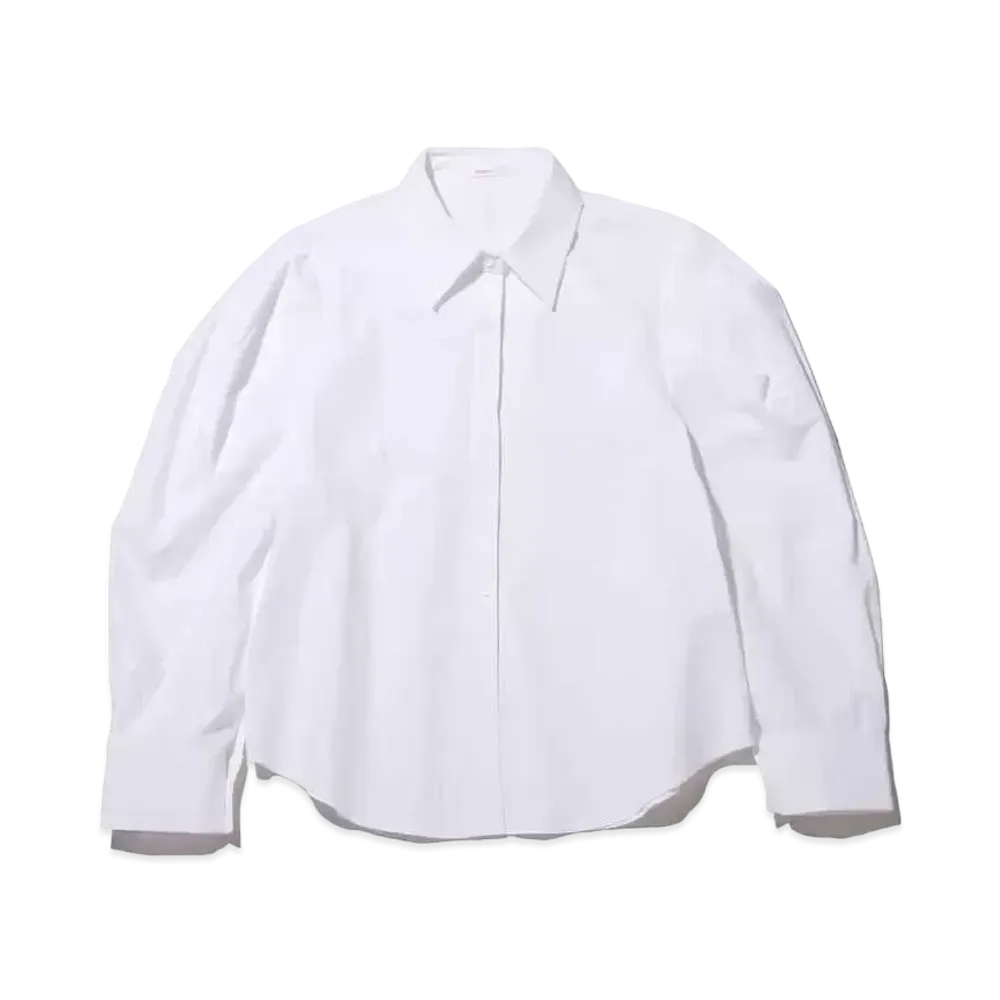 atmos pink Puff Sleeve Pastel Shirt "White"