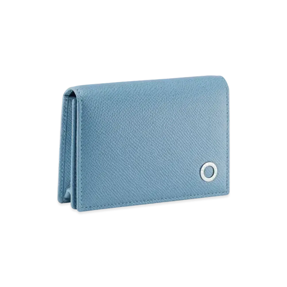 BVLGARI BVLGARI MAN Business Card Holder "Blue"