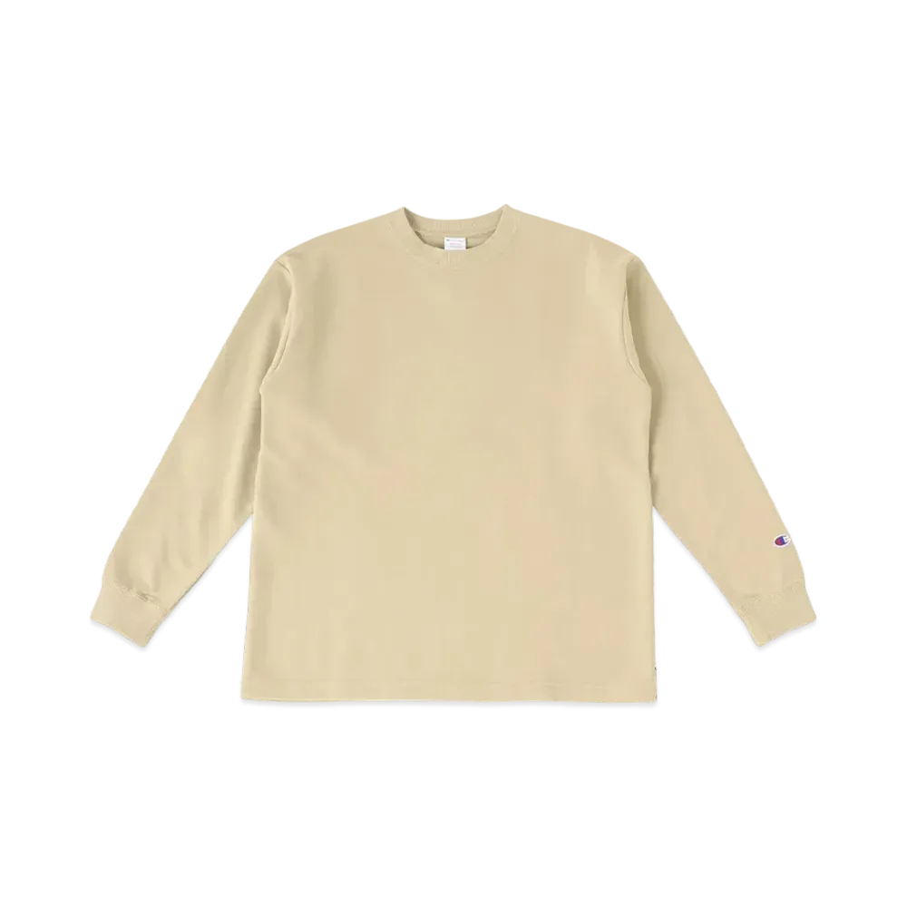 RHC Ron Herman x Champion Long Sleeve Tee "Beige"