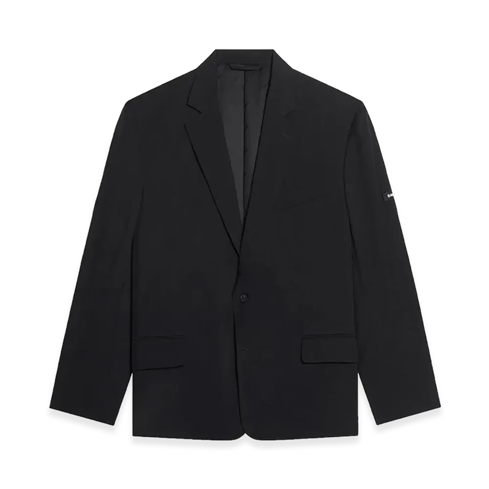 BALENCIAGA Women's Blazer Washed SB in Viscosa "Black"