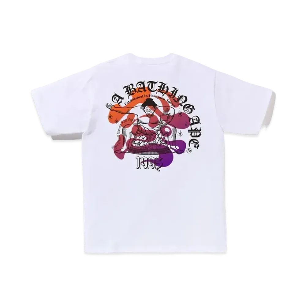 A BATHING APE Japan Culture Sumo Tee "White"