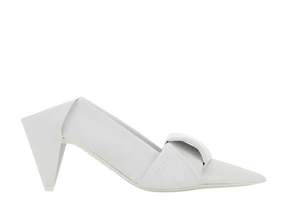 LOEWE Women's Origami Flap Back Pump "White"