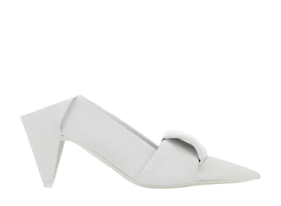LOEWE Women's Origami Flap Back Pump "White"