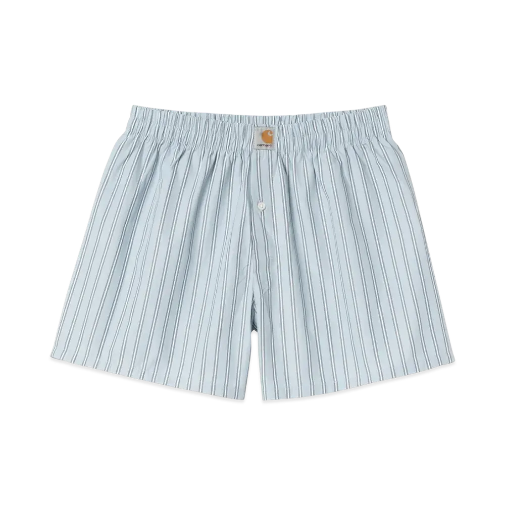 Carhartt WIP Cotton Boxer "Grimsby Stripe, Blue Fog"
