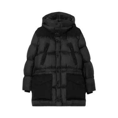 Burberry Men's Nylon Puffer Coat "Charcoal Grey"