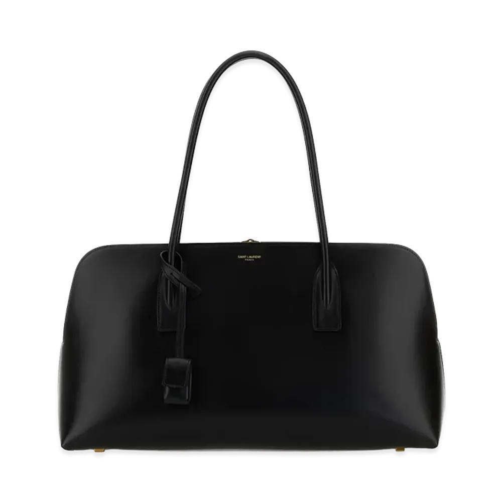Saint Laurent Women's Leather Shopping Bag "Black"