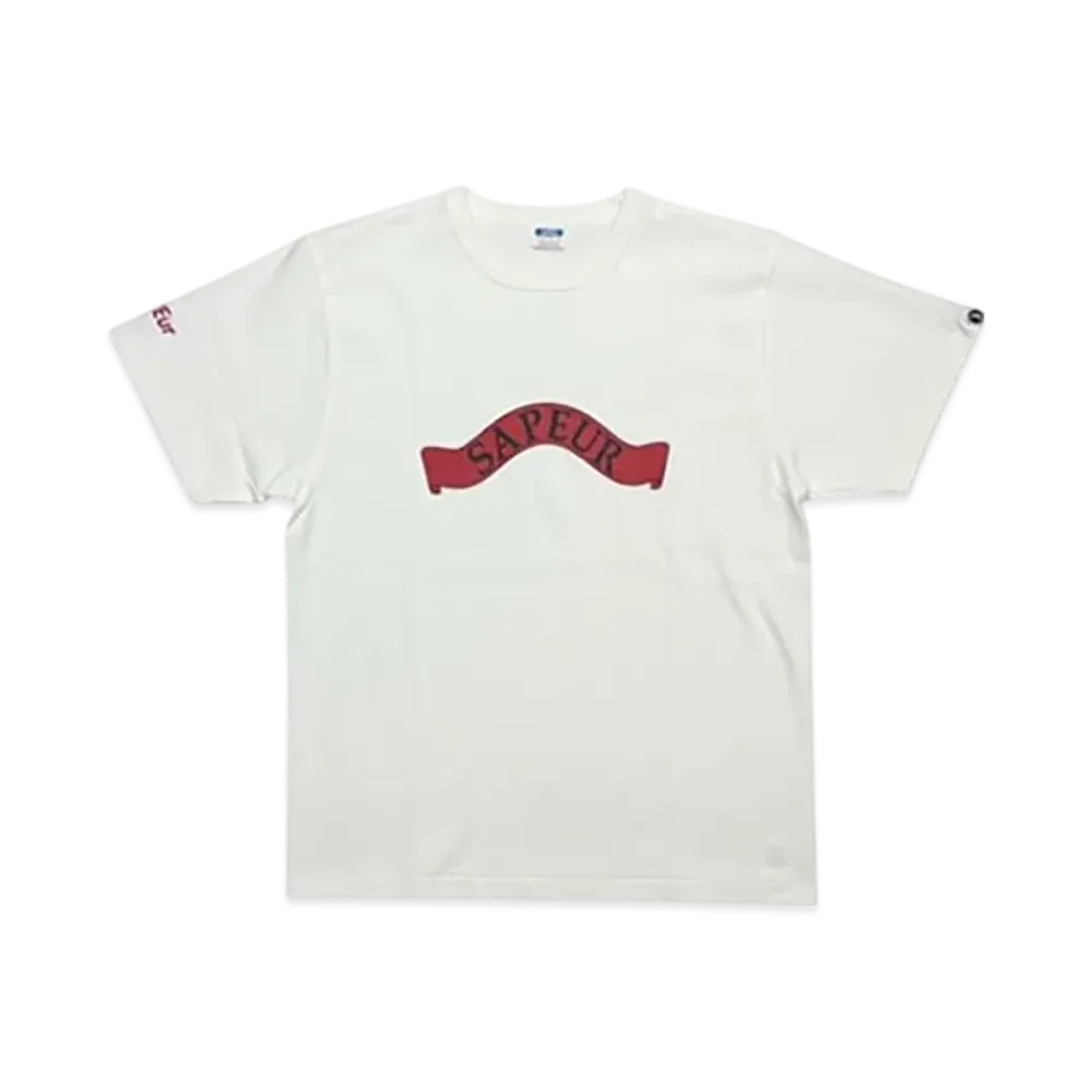 SAPEur Youth Arch Logo S/S Tee "White"