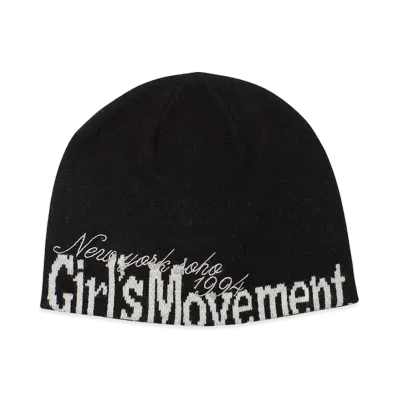 X-Girl Women's Cut Off Logo Jacquard Beanie "Black"