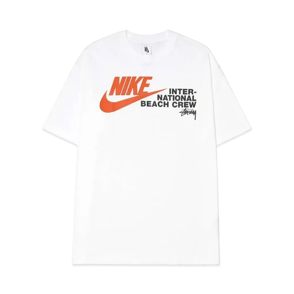 Nike x Stussy International Beach Crew T-Shirt "White"