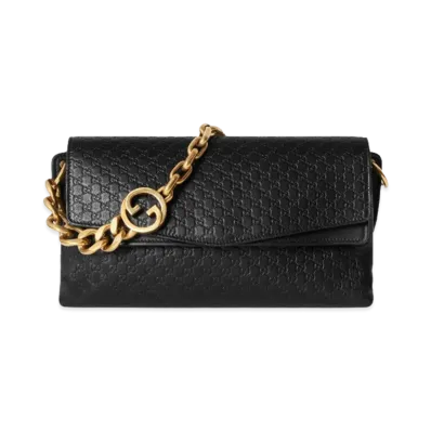 GUCCI Women's Leather Medium Shoulder Bag "Black"