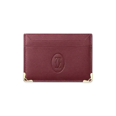 Cartier Double Card Holder, Must de Cartier "Bordeaux"
