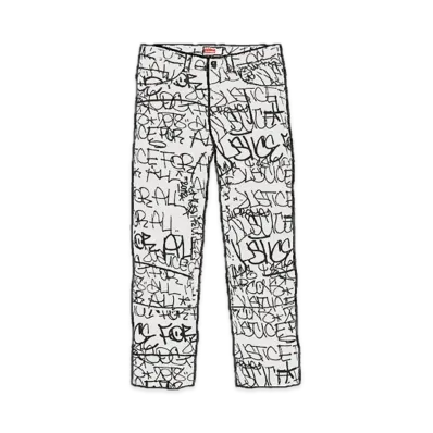 Supreme x COMME des GARCONS SHIRT Canvas Painter Pant "White"