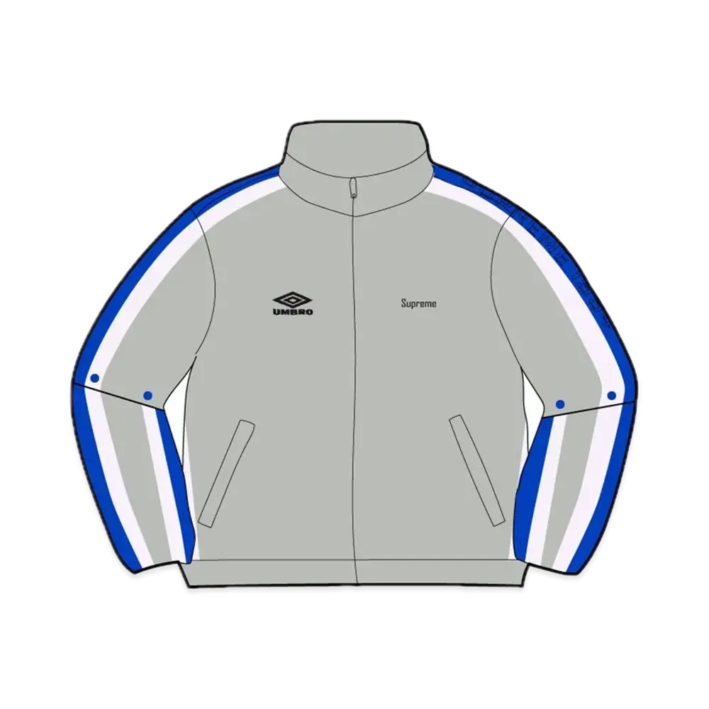 Supreme x Umbro Snap Sleeve Jacket "Light Grey"