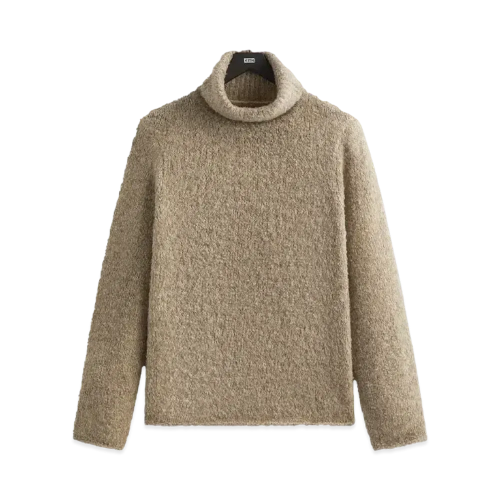 Kith &Kin Speckled Boucle Walker Turtleneck "Wren"