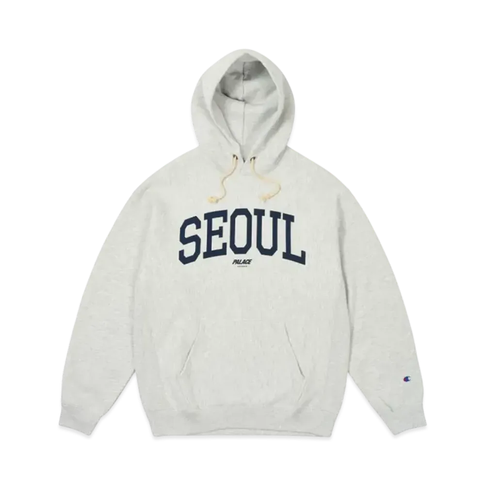 PALACE x Champion Seoul 2 Seoul Hood "Grey Marl"