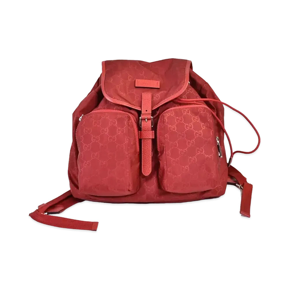 GUCCI Backpack GG Nylon "Red"